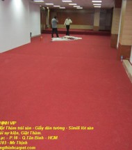 Thi công thảm trải sàn trường Anh Ngữ, Quận.1