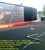 Thi công thảm lót sự kiện tại VietNam Next Top Model